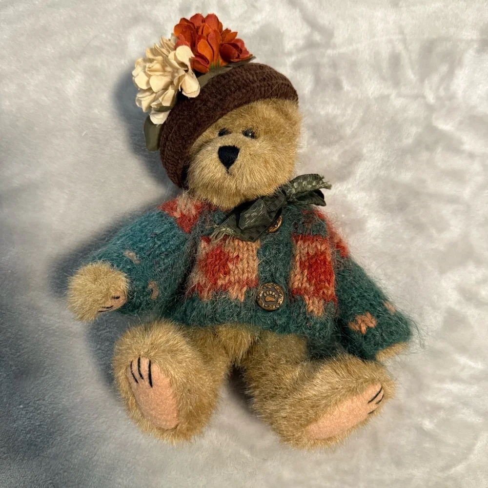 VNTG Boyds Bears Plush Aunt Fanny Fremont Fall Autumn Bear Retired 8” 1990’s NWT